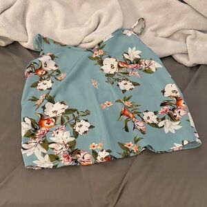 Floral Blue Women's Top